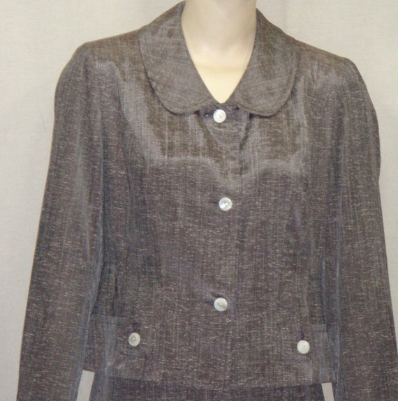 Vintage 1940's Handmacher Career Suit Skirt Blaze… - image 1
