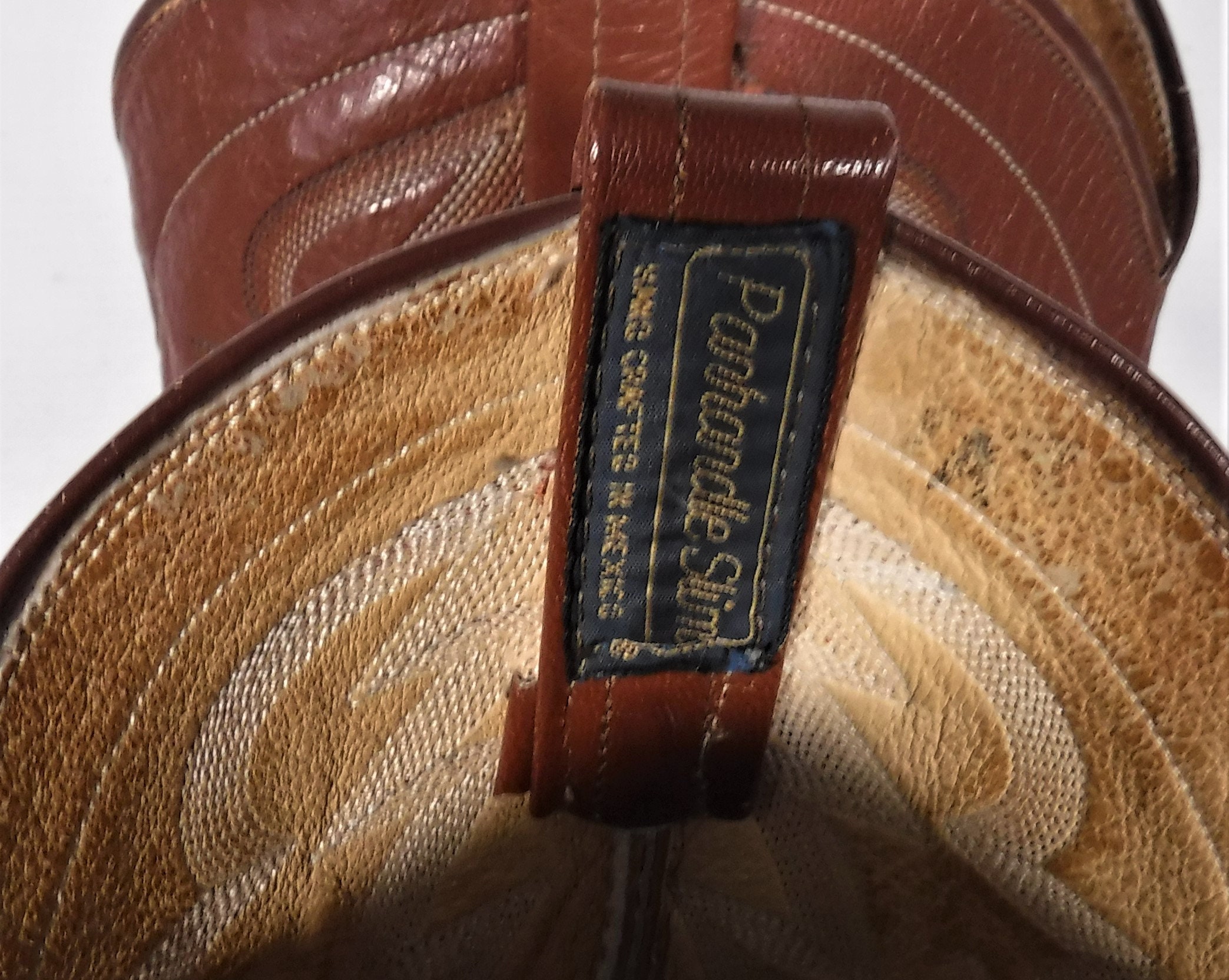 Vintage Panhandle Slim Cowboy Western Leather Lizard Skin Boots 
