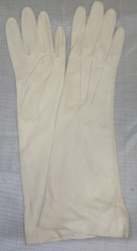 Vintage Peerdo Kidskin Kid Leather Opera Gloves 6… - image 1