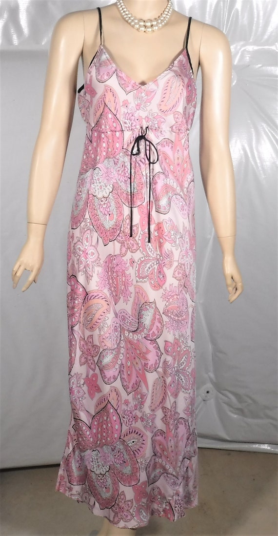 Vintage Silx by August Silk Pink Nightgown Nighti… - image 2