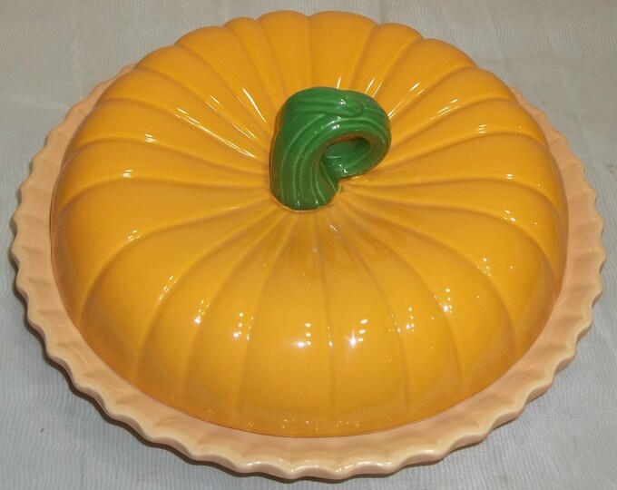 Vintage Betty Crocker Pumpkin Pie Recipe Covered Plate Dish Etsy