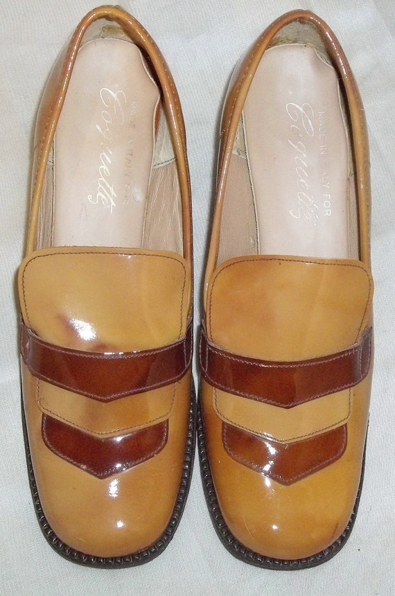 Vintage Coquette Loafers Patent Leather Heels Sho… - image 2