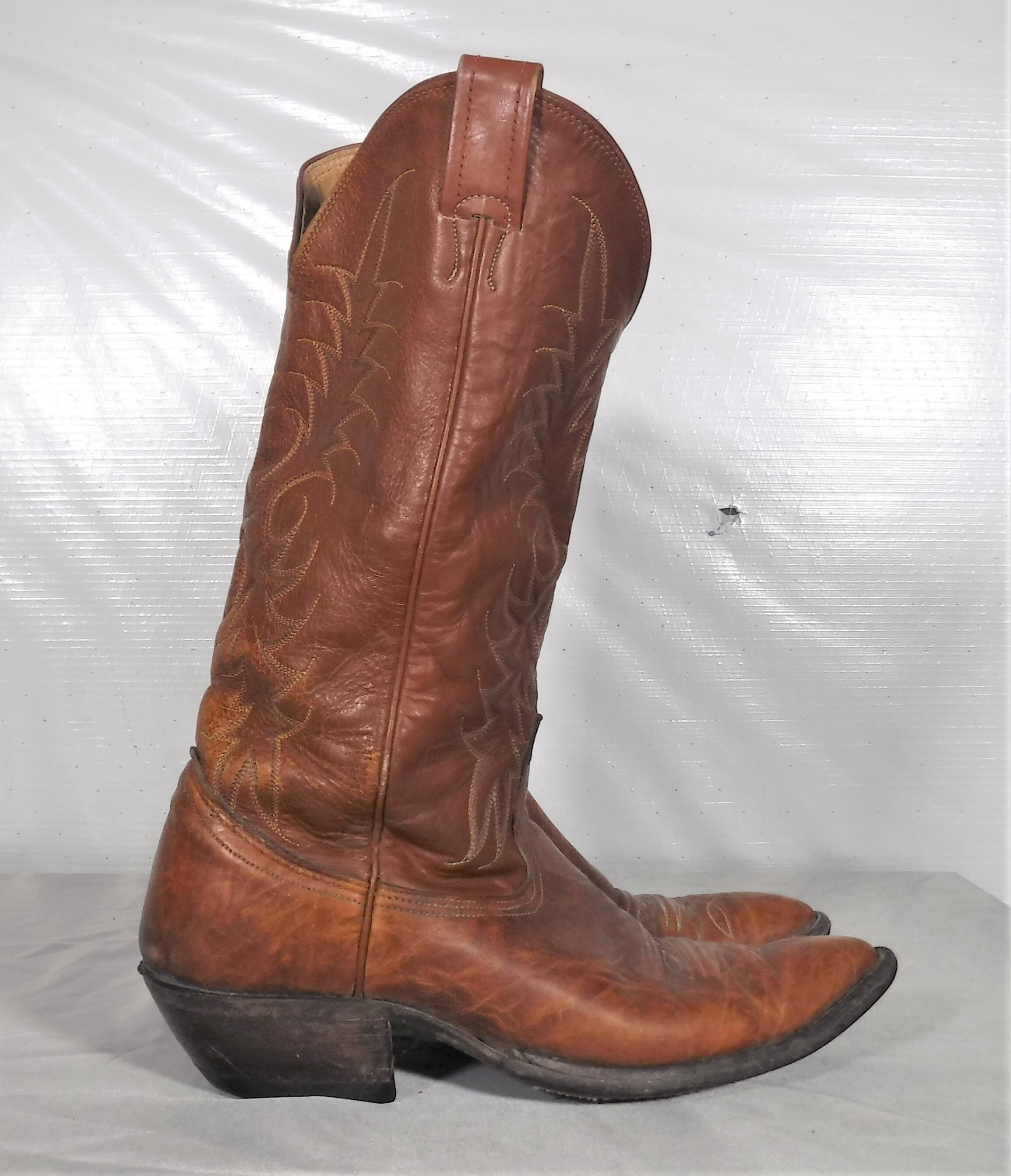 Bottes Segura Edmond, chaussure moto vintage, cuir marron