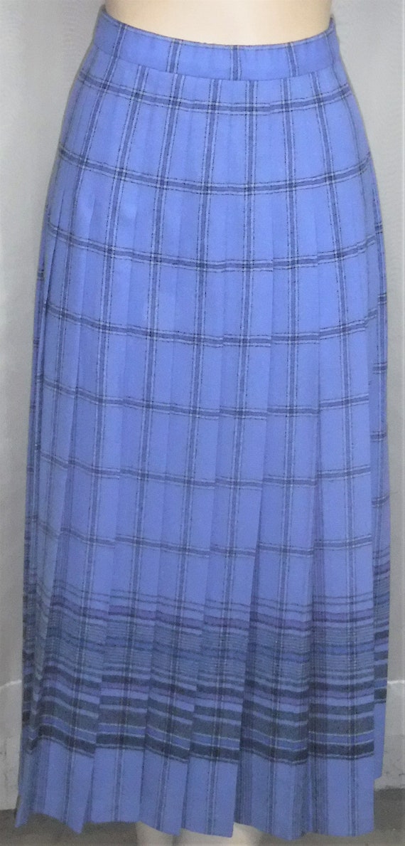 Vintage Pendleton Mills Wool Midi Skirt Women's S… - image 1