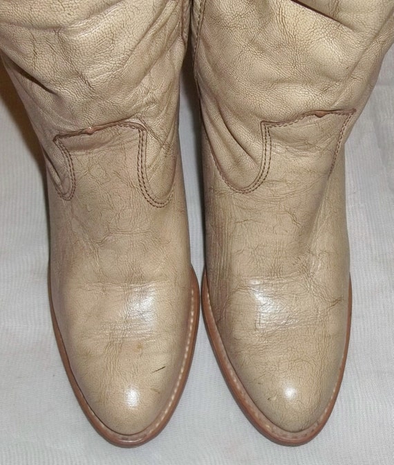 Vintage Capezio BOHO Marbled Leather Cowboy Weste… - image 2