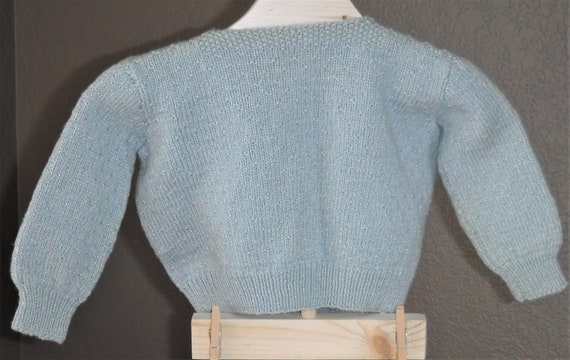 Vintage Baby Infant Doll Girls Sweater Cardigan - image 3