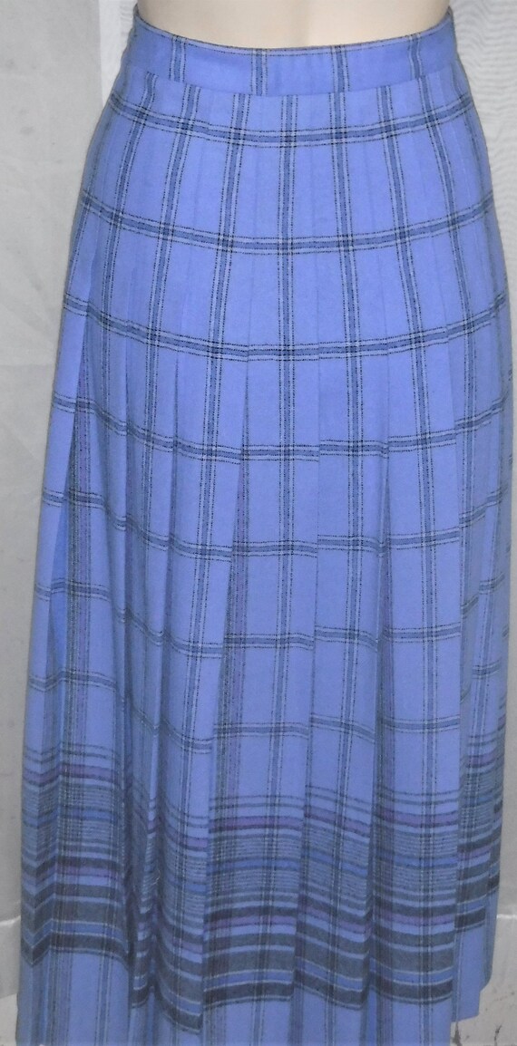 Vintage Pendleton Mills Wool Midi Skirt Women's S… - image 3