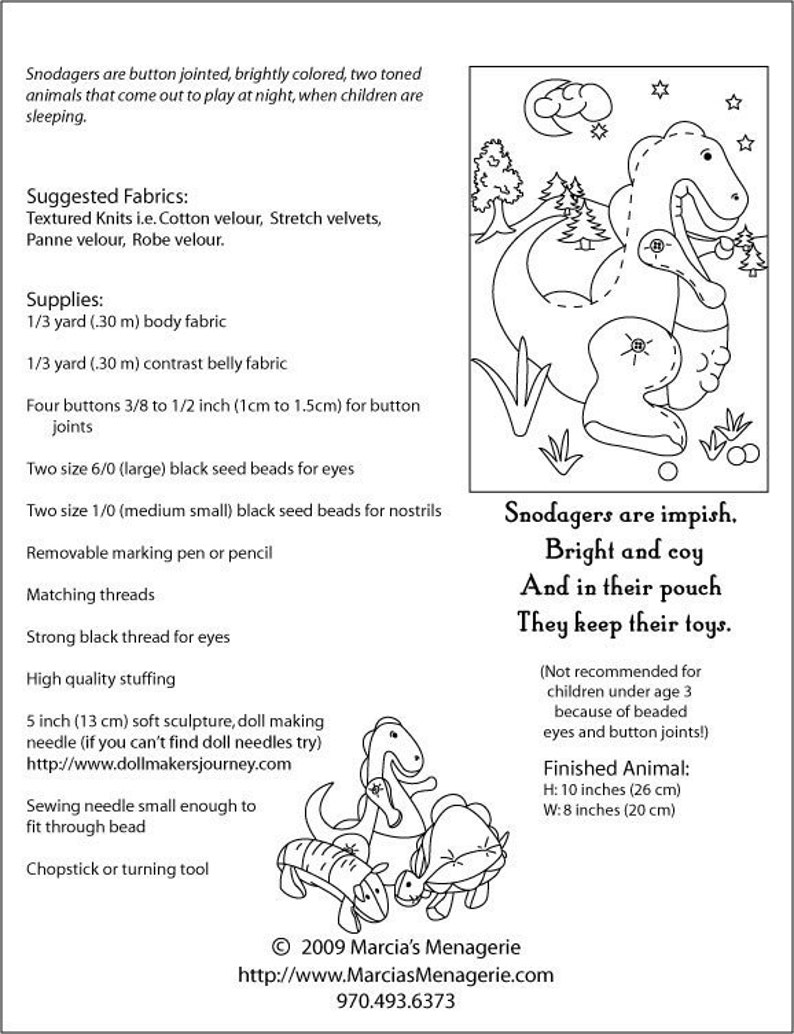 Baby Snodager E-pattern pdf image 5