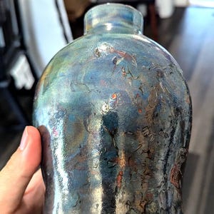 Ceramic Raku Decorative Vase