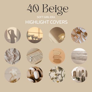 40 Soft Girl Era Digital Instagram Highlight Covers | Aesthetic Templates for a Dreamy Feed | Instant Download