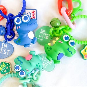 Dinosaur Keychain – Cute Dino Bag Charm | Backpack Accessory | Gift for Kids