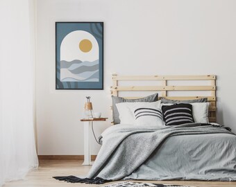 Blue Abstract Wall art