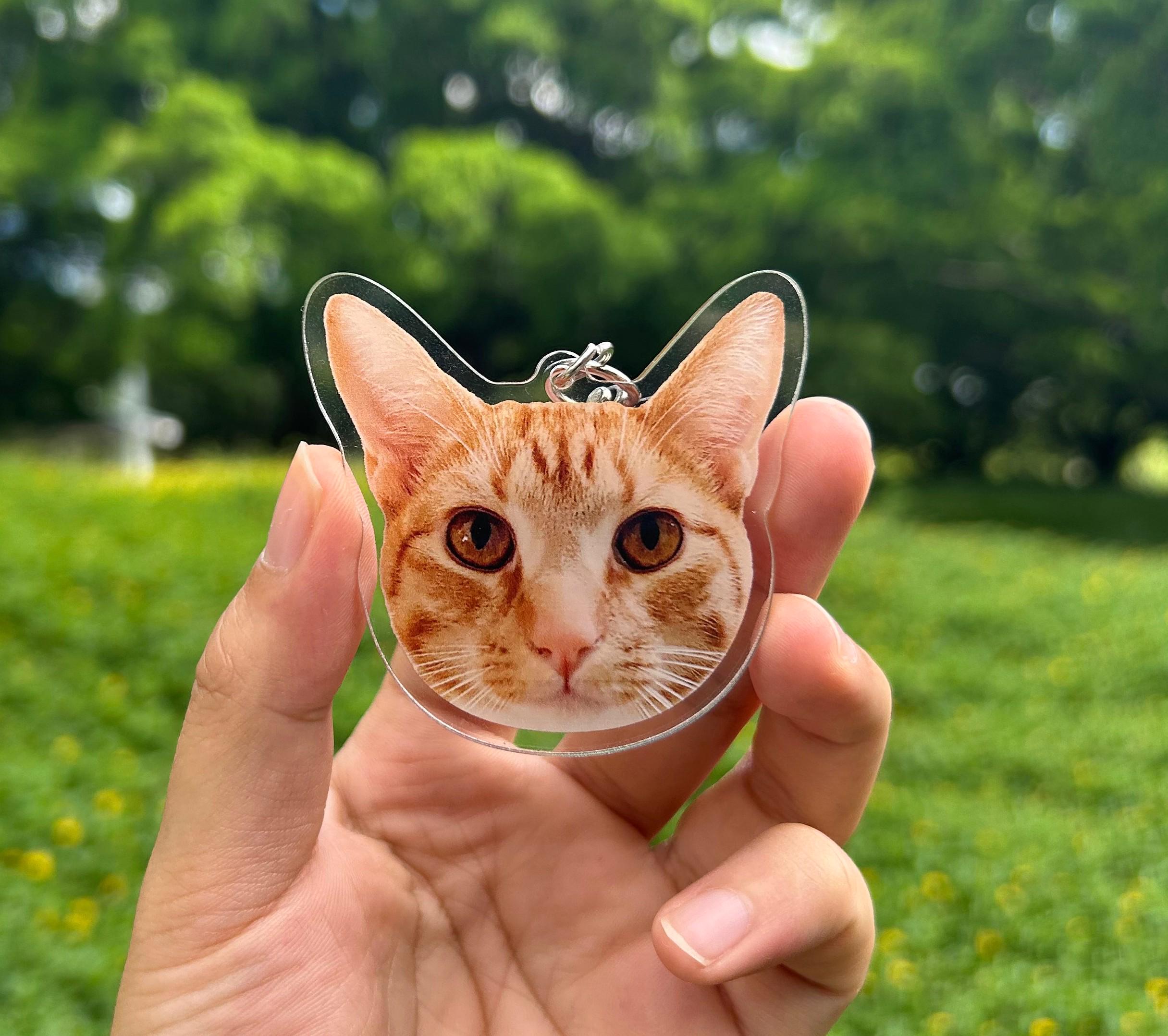 Custom Photo Keychain - Personalized Acrylic Pet Keychain With Your Image, Text, Or Name