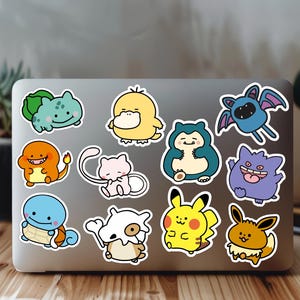 Mini monstruos regordetes - Pegatinas de vinilo / Pegatinas individuales / Pegatinas de dibujos animados de anime