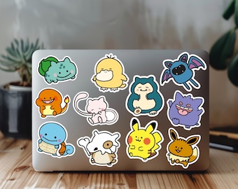 Mini Chubby Poke monsters - Vinyl Stickers | Single sticker | Anime cartoon stickers