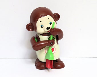 Vintage toy monkey アスティエ　オーナメント ANTIQUE VINTAGE ESTATE SIGNED ZESTA JAPAN #621 BASHFUL