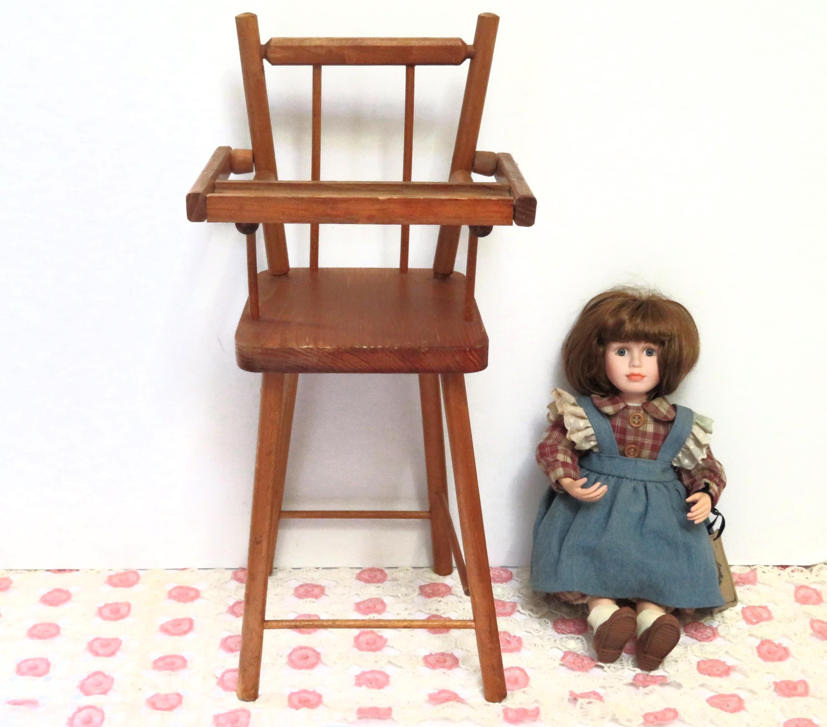 Wood Doll High Chair