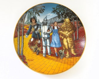 The Wizard of Oz, collector plate, Bradford Exchange, 1992, We're off to see the Wizard, by Rudy Laslo, in original box with papers