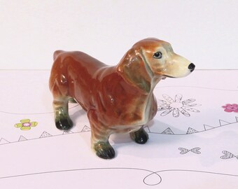 ceramic dachshund figurines