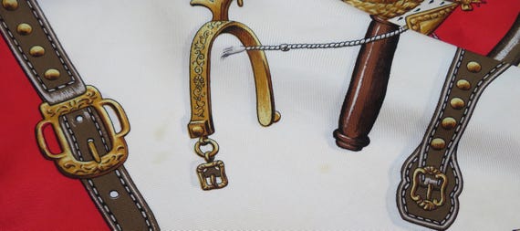 Vintage ASPREY London Scarf: Equestrian French ceremonial horse harnesses, designer scarves, accessories View 4