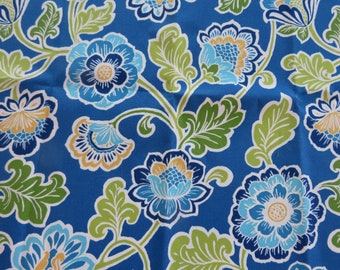 Upholstery fabric Richloom Fabrics Better Homes & Gardens remnant 1 piece 54" W 22" L blue aqua green abstract floral fabrics craft supplies