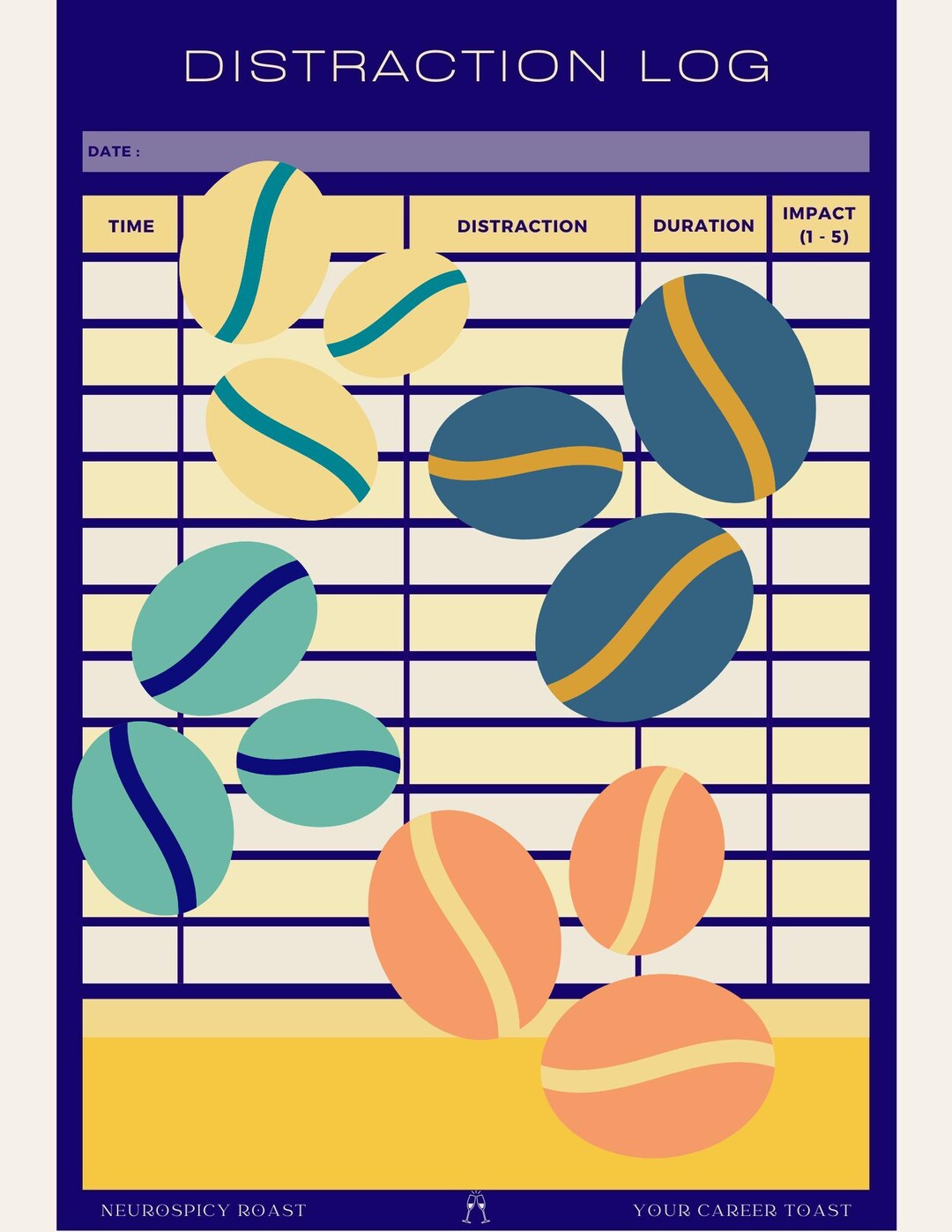 Neurospicy Distraction Log - Etsy