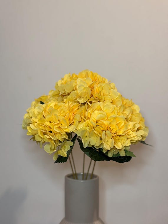 Faux Hydrangea Bunch: Artificial Floral Arrangement, Home Decor