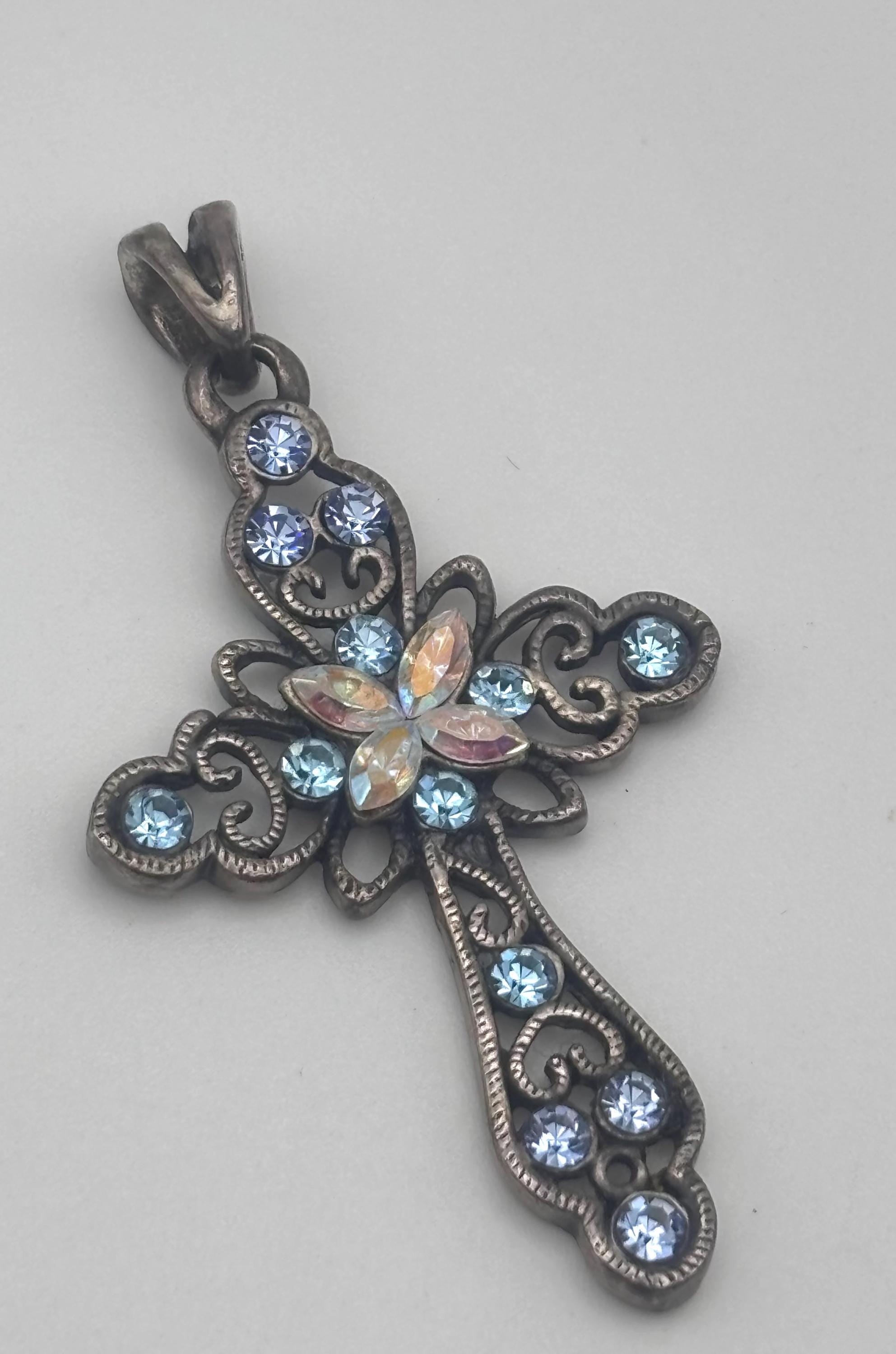 90s Cross Necklace - Etsy