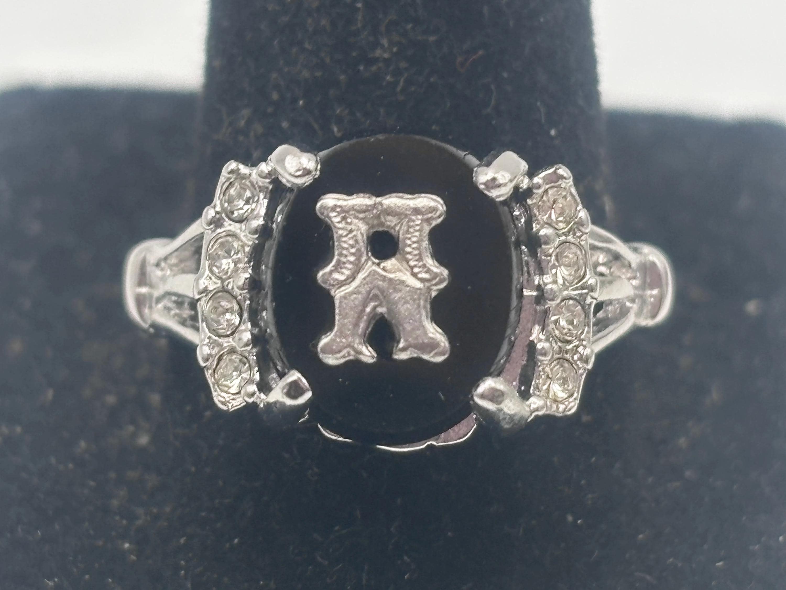 アクセサリー 60s vintage ring Vintage 60s Signed Kim Craftsmen Chunky Filigree Brass Faux