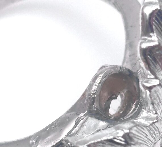 2000s 925 Dimensional Leaf Ring Size 7 Sterling S… - image 6