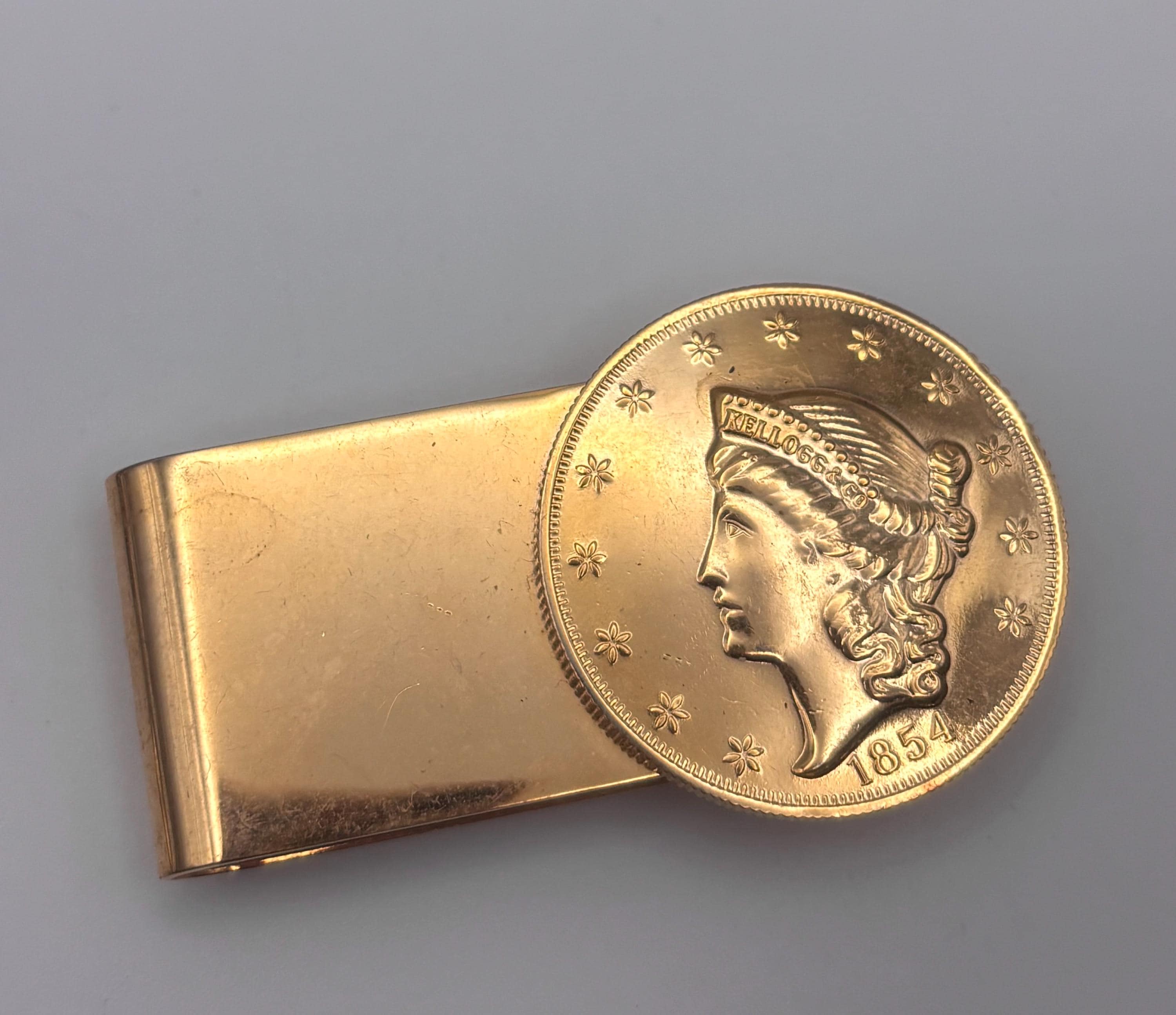 Vintage Gold Money Clip - Etsy