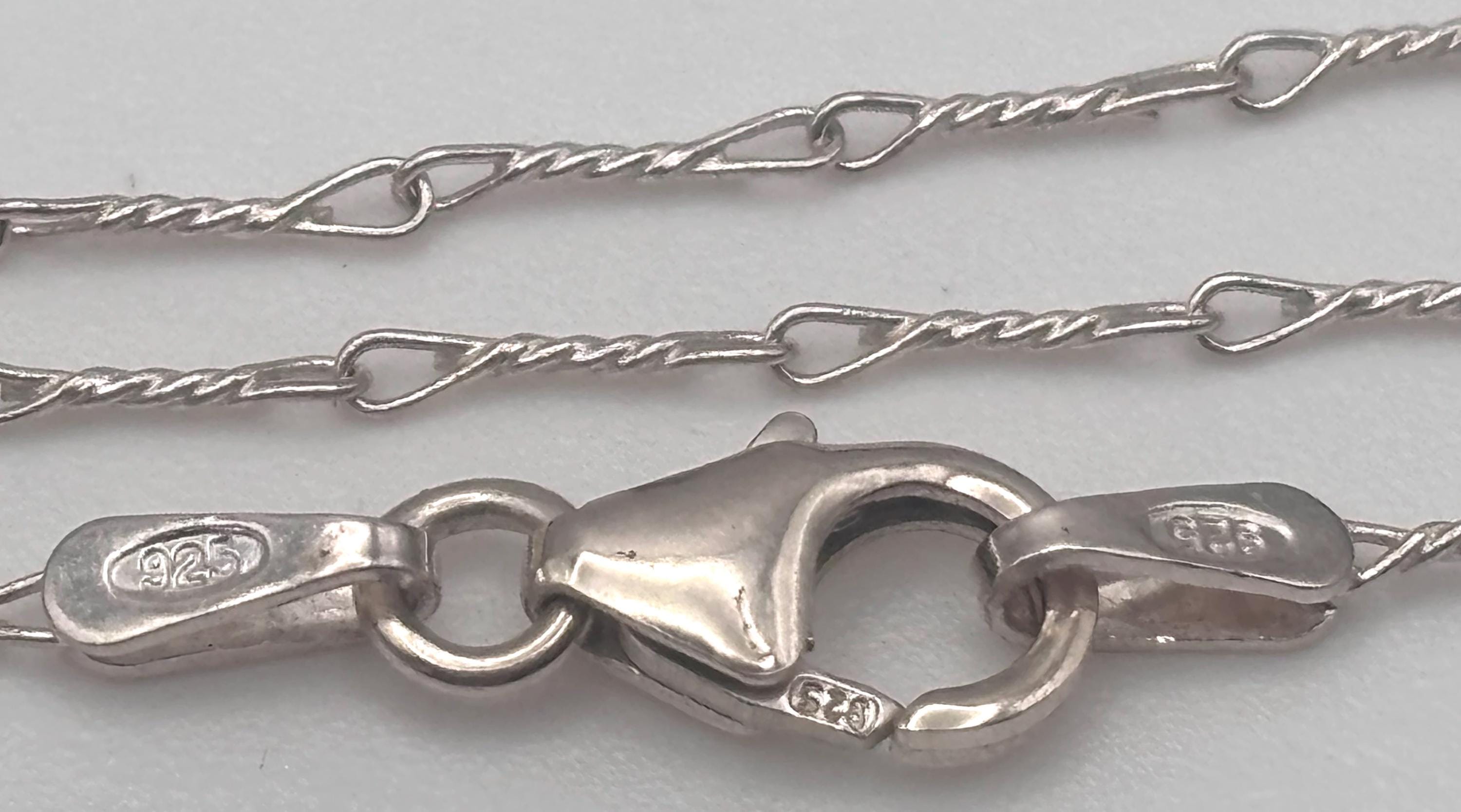 Vintage 925 Sterling Silver Italy Necklace - Etsy