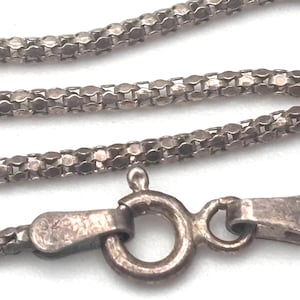 Vintage 80s Mens Silver Necklace - Etsy