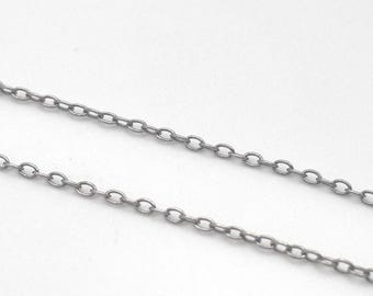 vintage silver 925 ネックレス　1980s〜 Vintage 80s 925 1mm Woven Chain ~18.25 18 1/2 Inches Sterling