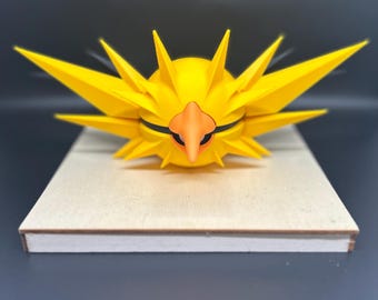 3D Printed Monster Orb: Elemental Bird Art - Articuno, Zapdos, Moltres Inspired