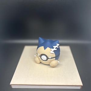 Sleepy Titan Monster Orb – #0143 | Lazy Giant Fan Art Figure | 3D Printed Snorlax Inspired