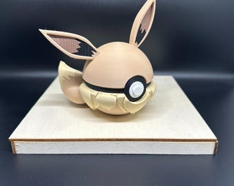 3D Printed Monster Orb: Eevee Fan Art - Elemental Creature Collectible