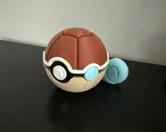 Water Evolution Line Monster Orb: 3D Printed Fan Art - Squirtle, Wartortle & Blastoise Inspired