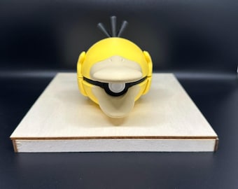 Psyduck Monster Orb: 3D Printed Fan Art Collectible - Pysduck & Golduck Inspired