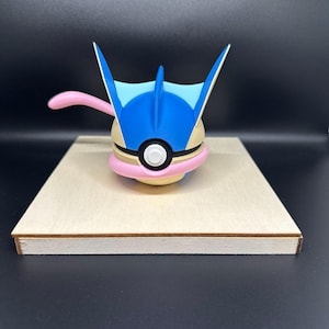 Shadow Ninja Monster Orb – #0658 | Stealth Frog Fan Art Figure | 3D Printed Greninja Inspired