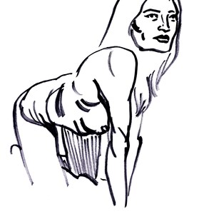 Marker pen pinup - crawl