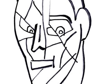 Visage en patchwork
