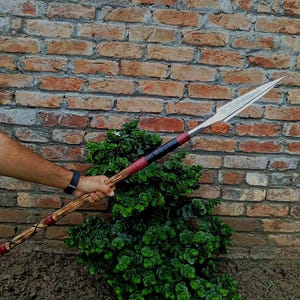 Beautifully Handmade stainless Steel Spear with Leather Sheath | Gift For Him | Birthday Gift |