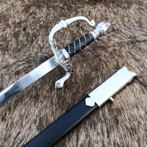 Handmade Stainless Steel Legend of Zorro Rapier sword replica with Scabbard | Gift For Him | Collectible | For Display |