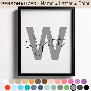 Personalisierte Kinder Name Buchstabe Wand Kunst Grau Kinderzimmer Dekor Baby Name Zeichen Neutral Baby Schlafzimmer Dekor Spielzimmer Kleinkind Kunstwerk