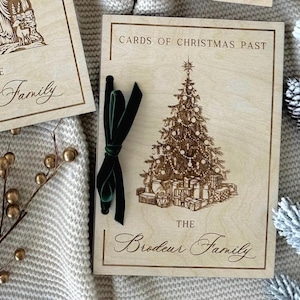Libro di biglietti di Natale per famiglie, biglietti ricordo del Natale passato, porta biglietti di auguri, album di biglietti di Natale personalizzati, raccoglitore di biglietti