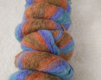 Tie dye mohair blend yarn