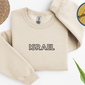 Israel Sweatshirt, Israel Crewneck, Israel Shirt, Israel Gift, Israel Flag, Israel Flag Pullover, Israel Souvenir, Israel, I Love Israel