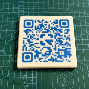 Custom 3D Printed QR code