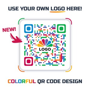 Kleurrijk QR-codeontwerp